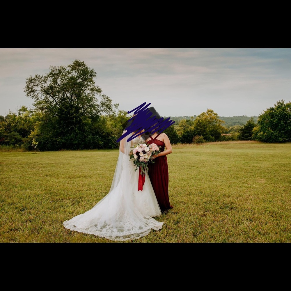 Bridesmaid dress - wine